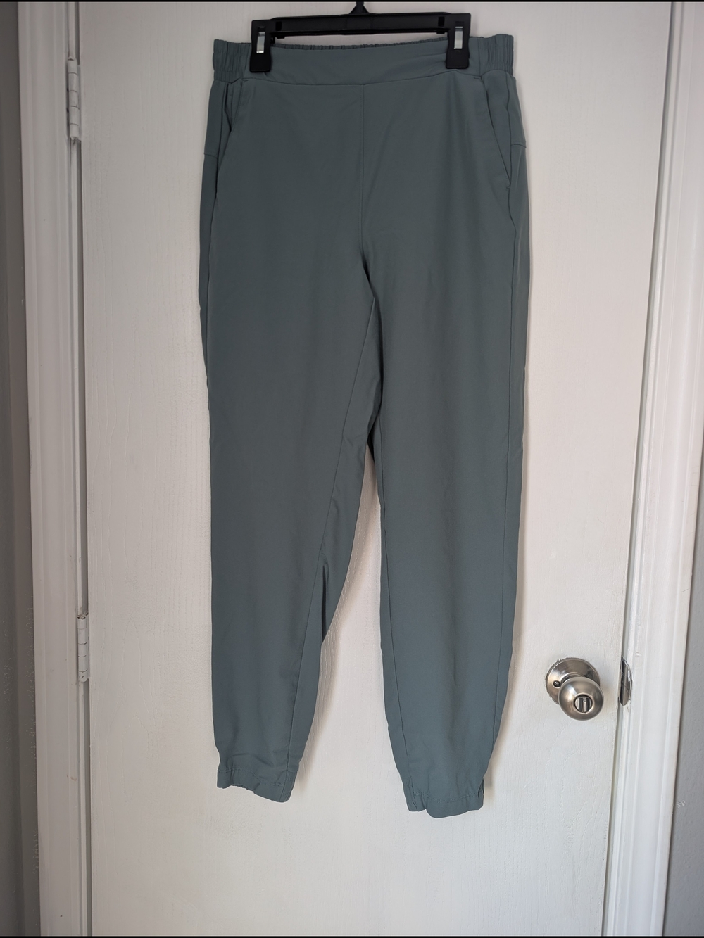 Women's Casual Elastic-Waist Pants - Slate Green